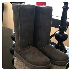Tall Grey Ugg Boots